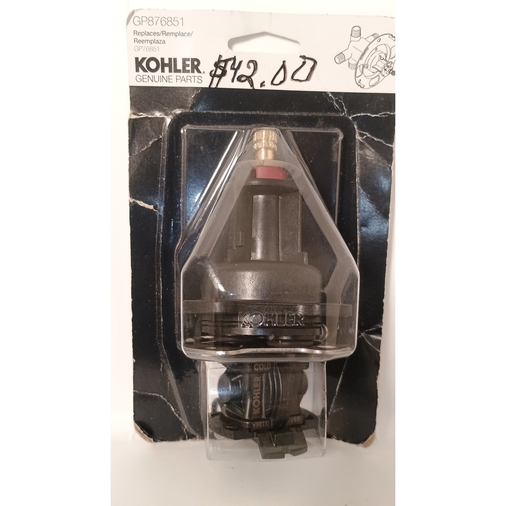 Kohler Mixer Pressure Balance Kit GP876851 1/2 Inch Black New Sealed Box Wear